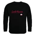 thumbnail image 1 of Lock Haven University Bald Eagles Script Crewneck Sweatshirt, Black - Extra Large, 1 of 1