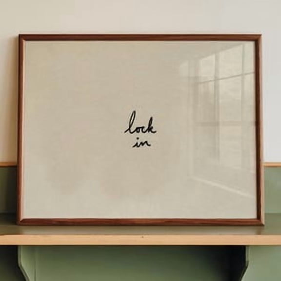 Lock In Motivational Poster, Poster Home Decor , Poster Print Only