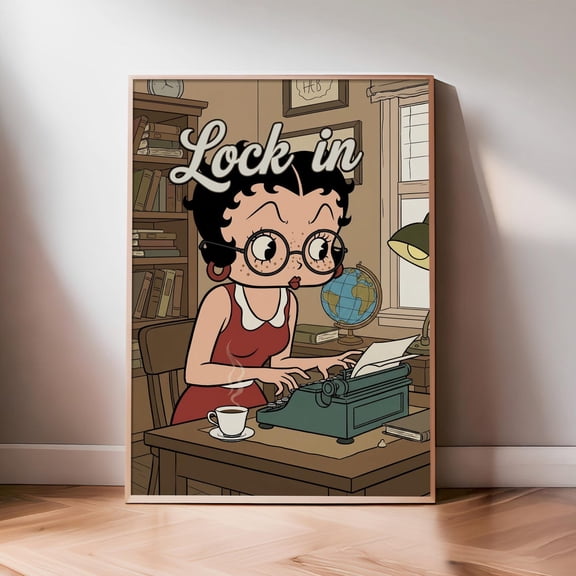 Lock In Vintage Money Wall Art Print, Unframed Paper Poster 8x10in
