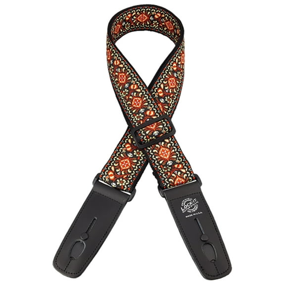 Lock-It Guitar Strap - Classic Woven, Chestnut Bay
