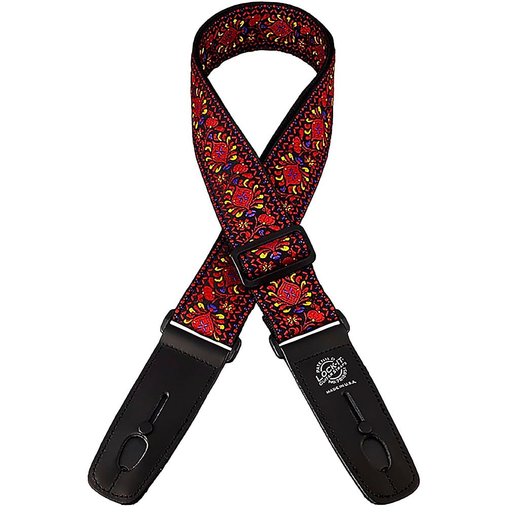 Lock-It Guitar Strap - Classic Woven, Moroccan Twist