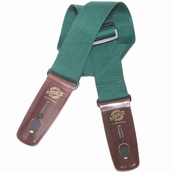 Lock-It Guitar Straps - 2" Wide Nylon in Solid Colors