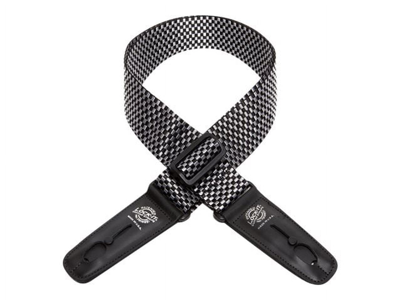 Lock It Professional 2" Checker Polypro Strap with Locking Ends, Silver