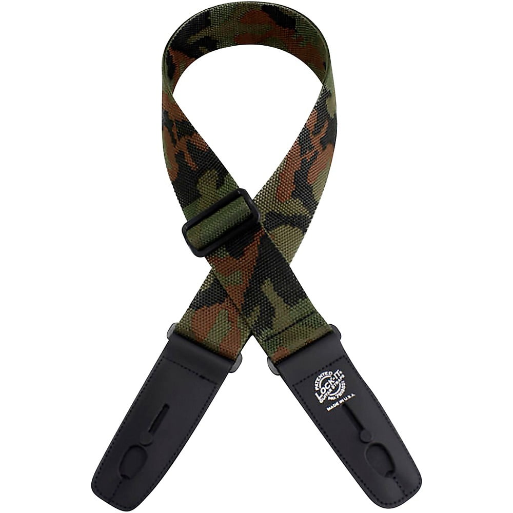 LockIt Straps 2" Locking Guitar Strap Camo