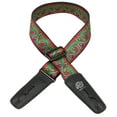 thumbnail image 1 of Lock-It Straps Bob Masse Rock Art Leather End Guitar Strap Green Lizards, 1 of 2