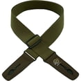 thumbnail image 1 of Lock-It Straps Cotton 2" Locking Guitar Strap Olive, 1 of 2
