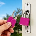 thumbnail image 1 of Lock Key Lock Box, Outdoor Lock Box for House Keys, Portable Combination Lockbox Resettable Code, Plastic,1PC (Hot Pink), 1 of 9
