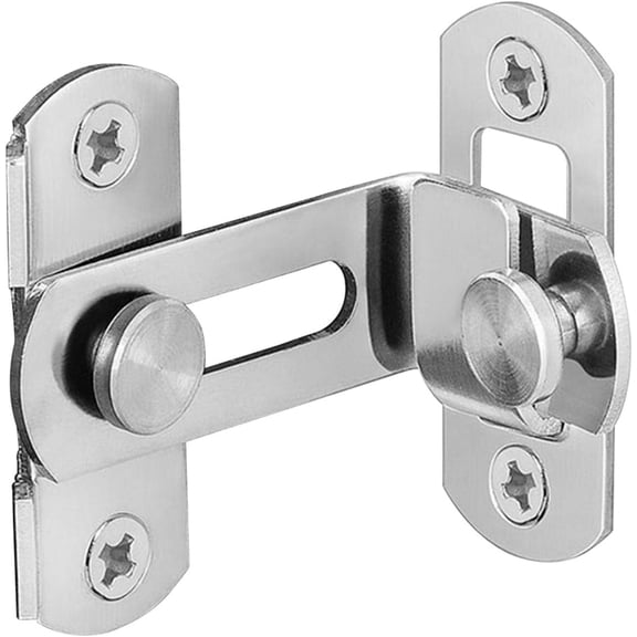 Lock Latch, Screen Door Latch Outswing Door Security 90 Degree Door Latch Cabinet Stainless Steel Hotel Latch Clasp(201) 201