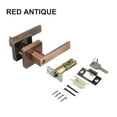 thumbnail image 1 of Lock Lever Door Handle Set External Door Lock Set Square Privacy Door Lever, 1 of 6