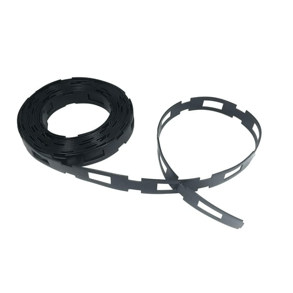 Lock Link - (100' Feet x 1" Wide) Strong Flexible Plastic Chain Locking Strap - Cable, Plant & Tree Ties For Staking - Premium Reusable Tree Support Straps