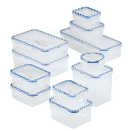 Lock & Lock 22-Piece Variety Easy Essentials Food Storage Container Set, Leak-Proof