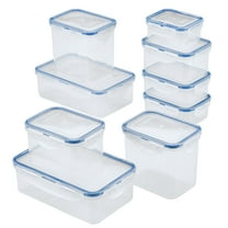 Mainstays 28 oz 2-Compartment Rectangular Black Container with Clear Lid