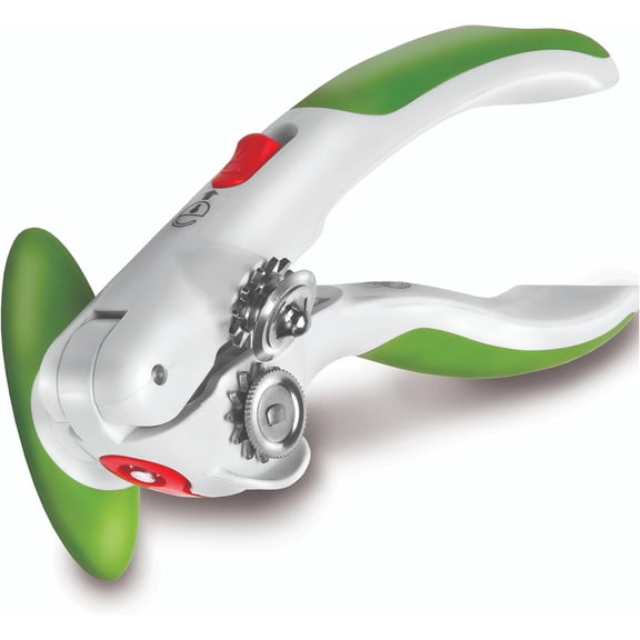 Lock N' Lift Manual Can Opener with Lid Lifter Magnet - Heavy-Duty & Handheld Can Opener - Kitchen Gadget for Can Opener Safety - Manual Can Opener for Smooth Edge - Green