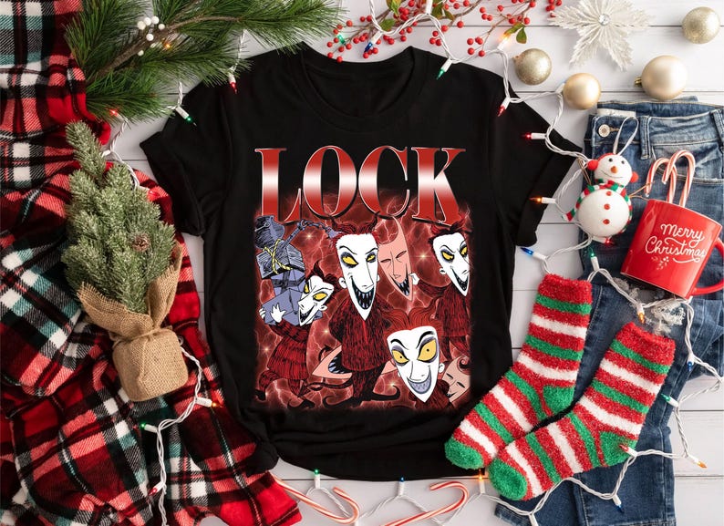 Lock Nightmare Christmas Png, Disney Shock Lock Png, Disney Gift for