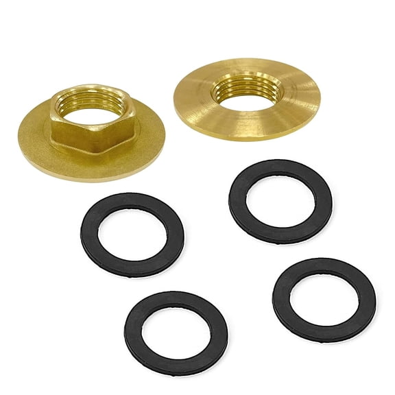 Lock Nuts to Secure Faucet 1/2 Inch Brass for Installation Kit of Faucet Bathroom Pop-Up Locknuts 2 Pack