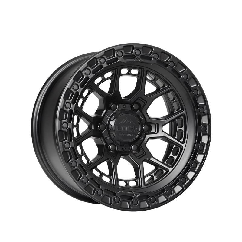 Lock Off-Road Commando Matte Black with Gloss Black Ring 10-20