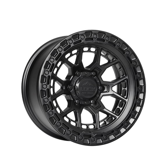 Lock Off-Road Commando Matte Black with Gloss Black Ring 10-20