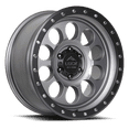 thumbnail image 1 of Lock OffRoad For 50CAL 17x9 6x139.7 0et 106.2 Matte Gray w/ Matte Black Ring Wheel, 1 of 5