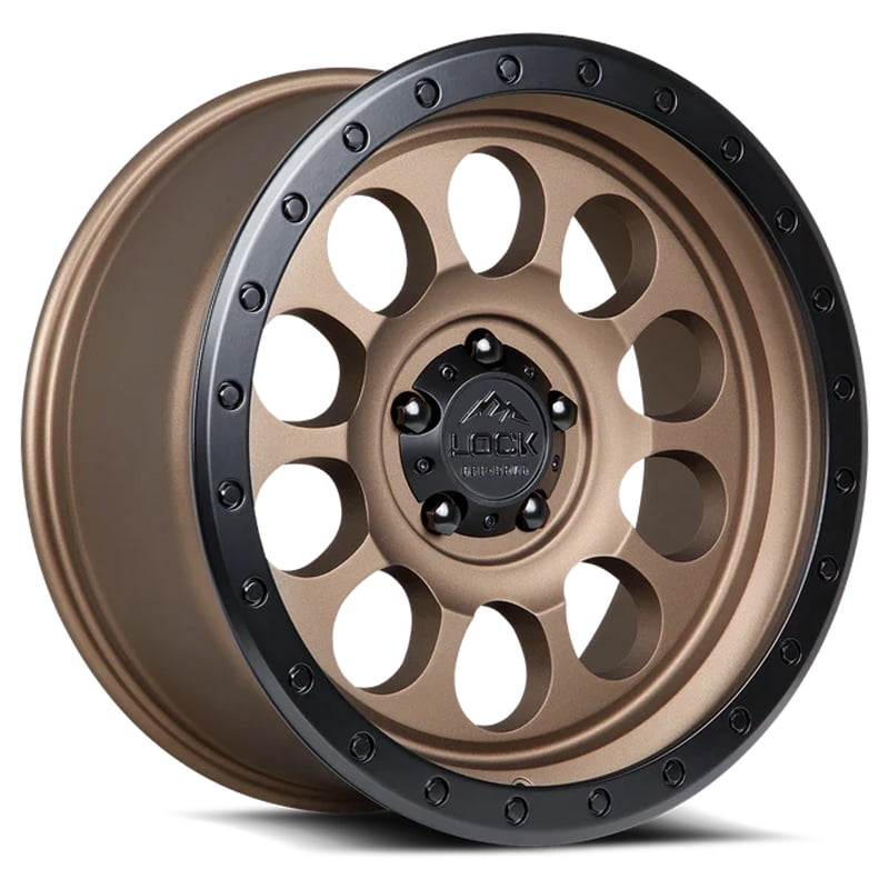 Lock Off-Road 50CAL 20X9 6X139.7 -12mm Matte Desert Bronze Wheel Rim 20 ...