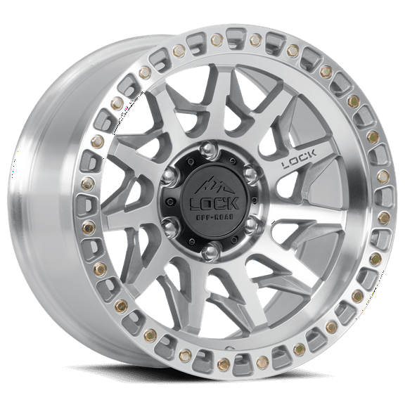 Lock Offroad Lunatic 17x9 6x139.7 -12et 106.2 Machined W/ Clear Coat