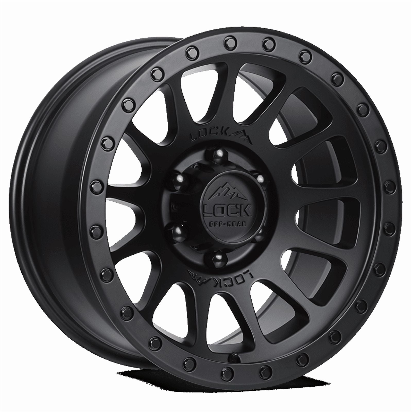 Lock Off-Road Yosemite Matte Black with Matte Black Ring 9-17