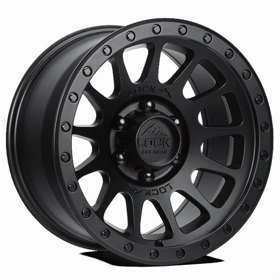 Lock Offroad Yosemite 20x9 6x139.7 +18et 106.2 Matte Black w/ Matte Black Ring