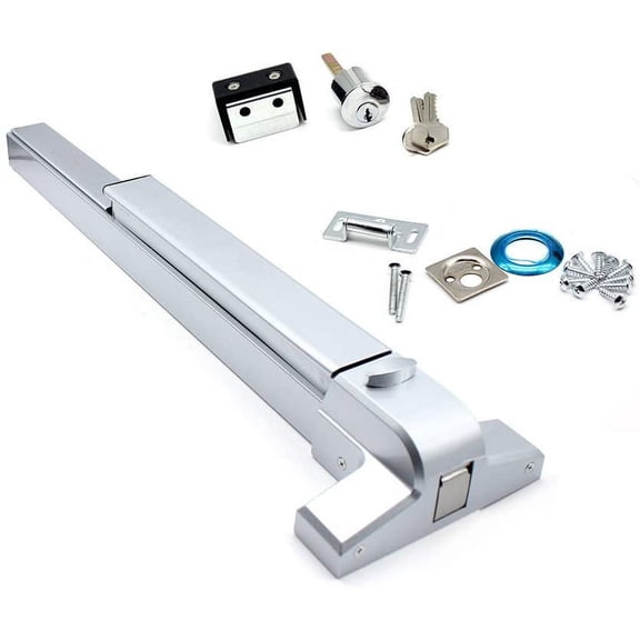 Lock Push Bar Panic Push Exit Device Door Emergency Exit Latches Lock Commercial Single Fire Lock Wood Metal Door Panic Exit Bar with Door Knob
