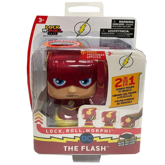 Lock & Roll Figure The Flash Toy 2 In 1 Hybrid Figure To Vehicle