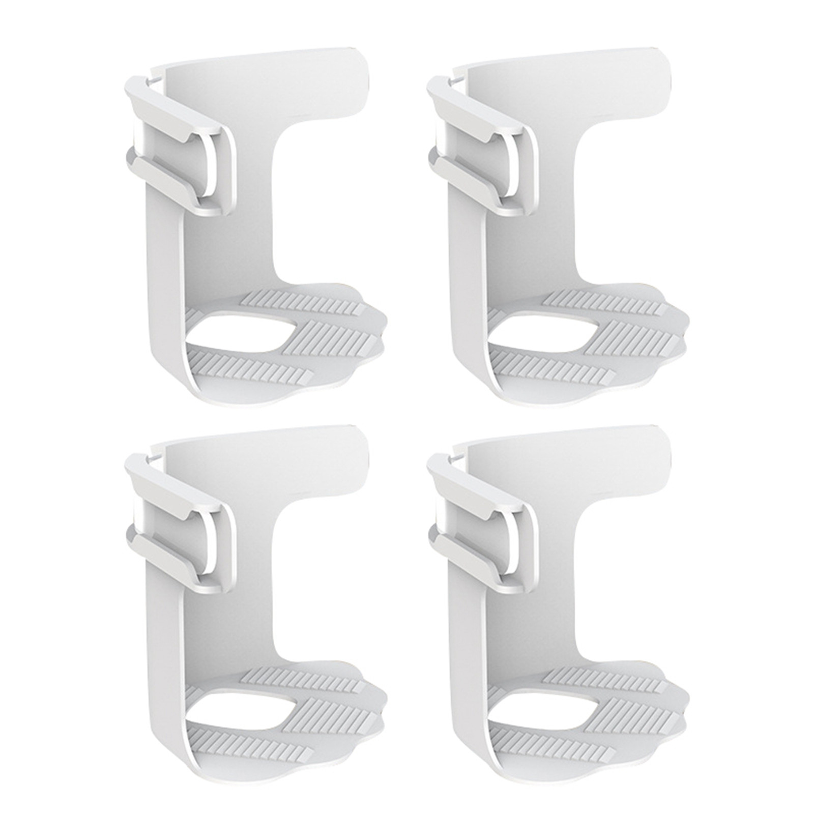 4/8PCS Lock Sheet Holders – Heavy Duty Mattress Sheet Straps, Adjustable Clips, Fit All Mattresses, White/Grey PP
