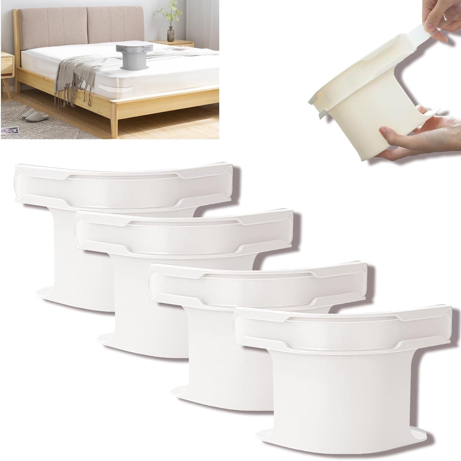 Lock Sheet Holders Set of 4, Bed Sheet Holders for Corners, Secure Bed ...