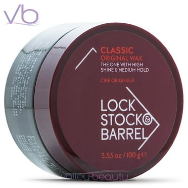 Lock Stock & Barrel Classic | Original Styling Wax with Medium Hold and High Shine for Men, 3.53oz (Pack of 2)
