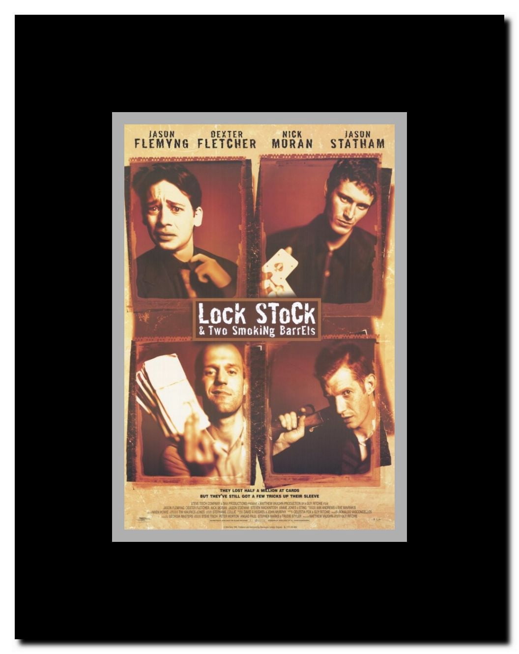Lock Stock and 2 Smoking Barrels Framed Movie Poster