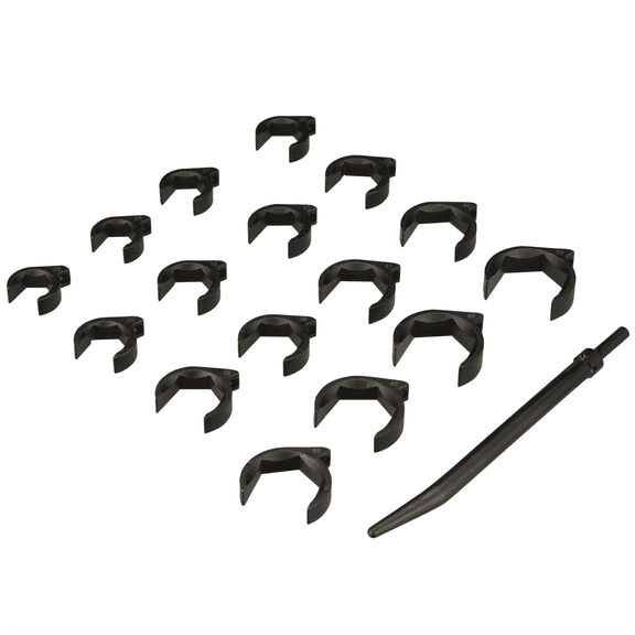Milton Industries LTI Tool By MIlton 16-Piece Metric SHOCKIT Crows Foot Set - Heavy Duty Industrial/Hydraulic Fittings