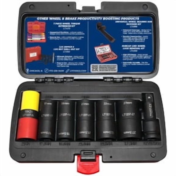 Lock Technology LT1237 7 Piece 1/2" Drive Flip SocketSet