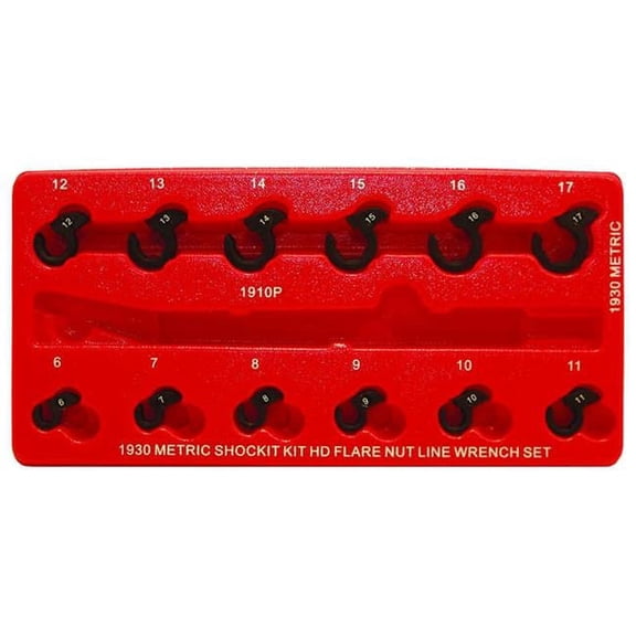 Lock Technology LTILT1930 Metric Shockit Crows Foot Set