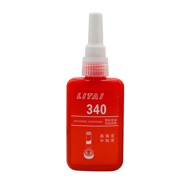 Lock Tight Threadlocker, 50ml 340 Thread Locker Bolts Lock Tight, Metal Threadlocker, Thread Locking Compound, Anaerobic Curing Metal Glue for Prevent Rust