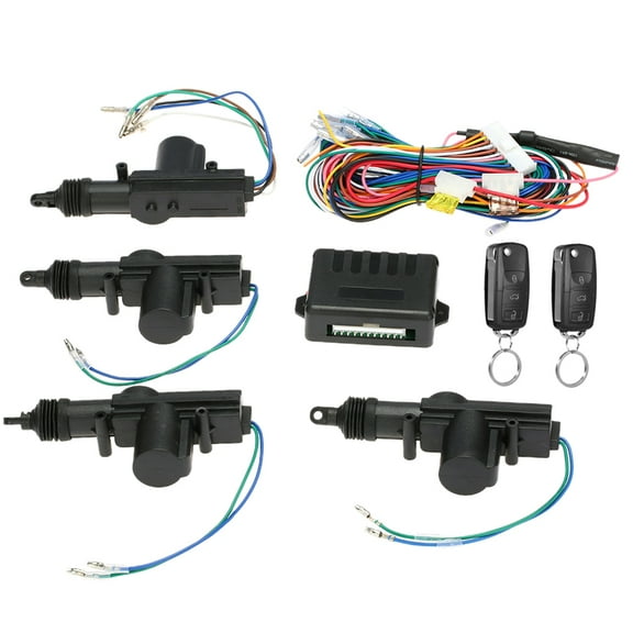 Lock Universal Car Door Lock Keyless Entry System Remote Central Control Locking Kit With Trunk Release Button