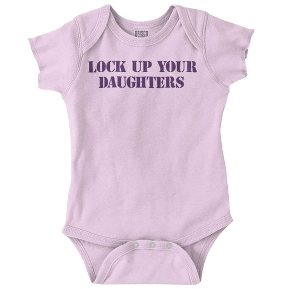 Lock Up Your Daughters Funny Son Bodysuit Jumper Boys Infant Baby Brisco Brands 6M
