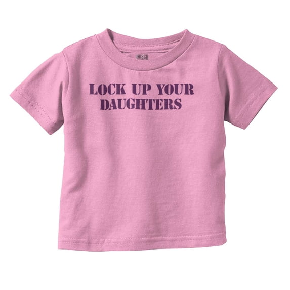 Lock Up Your Daughters Funny Son Youth T Shirt Tee Boys Infant Toddler Brisco Brands 2T