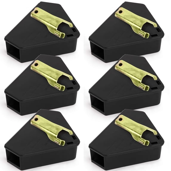 LockBait Pro Mouse Bait Stations Mouse Bait Box for Outdoor Use Mouse and Rat Bait Stations with Keys for Indoor and Outdoor Use Large Station 12-Pack Ucatch