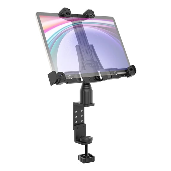 LockVise Locking POS Tablet Mount with Clamp Mount