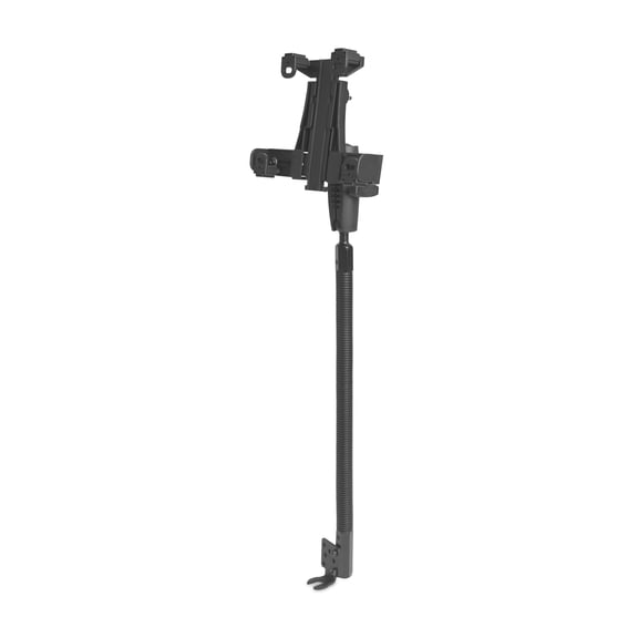 LockVise Locking Tablet Holder with 18 Seat Rail Mount and 3.75 Shaft Arm