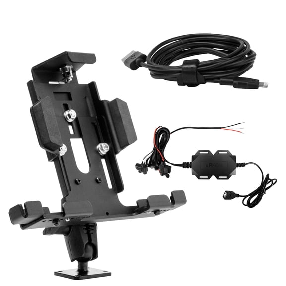 LockVise Metal Locking Tablet Mount Bundle with USB and Quick Hardwire Adapter