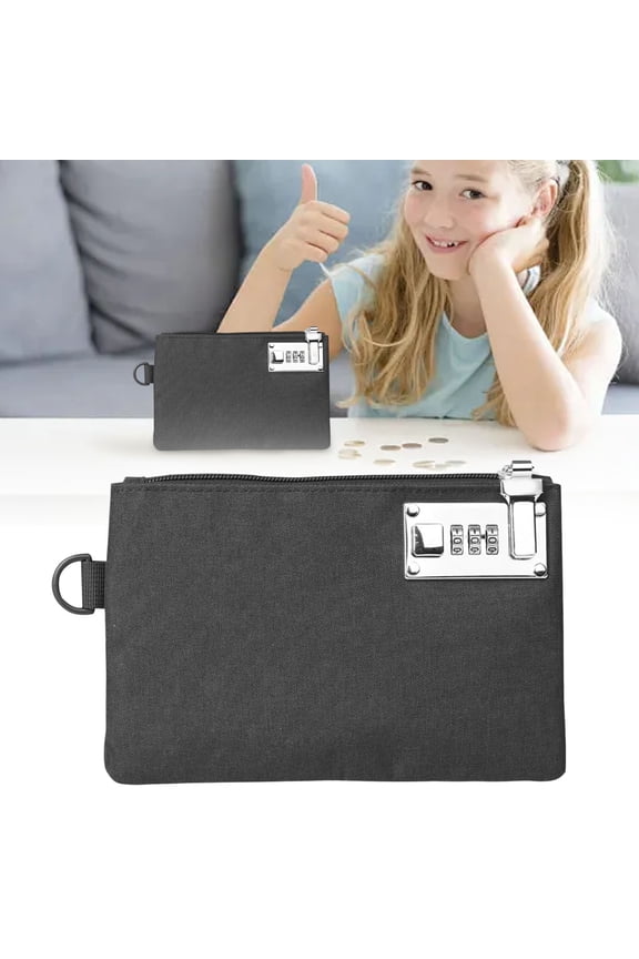 Lockable Bags Nylon Lock Bank Bag Bag Storage Bag for Jewelry Passport Credit Cards