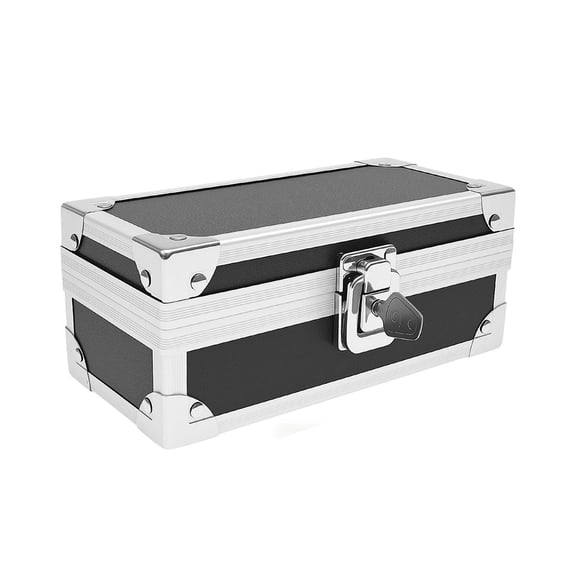 Lockable Cash Box with Key Aluminium Alloy Money Coins Bank Cards ...