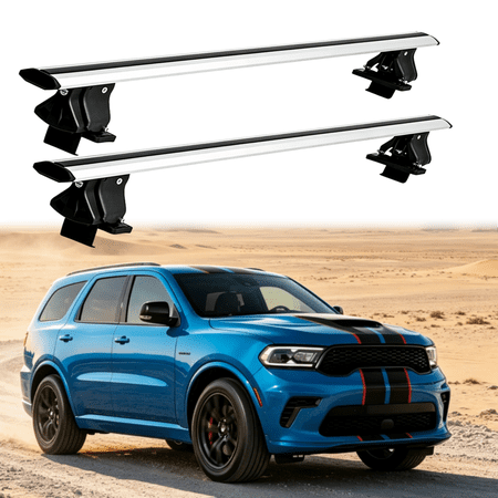 Lockable Crossbars W/O Roof Rail Rack for Dodge Durango 2011-2026, Rooftop Cargo Carrier Luggage Rack Crossbar,Silver