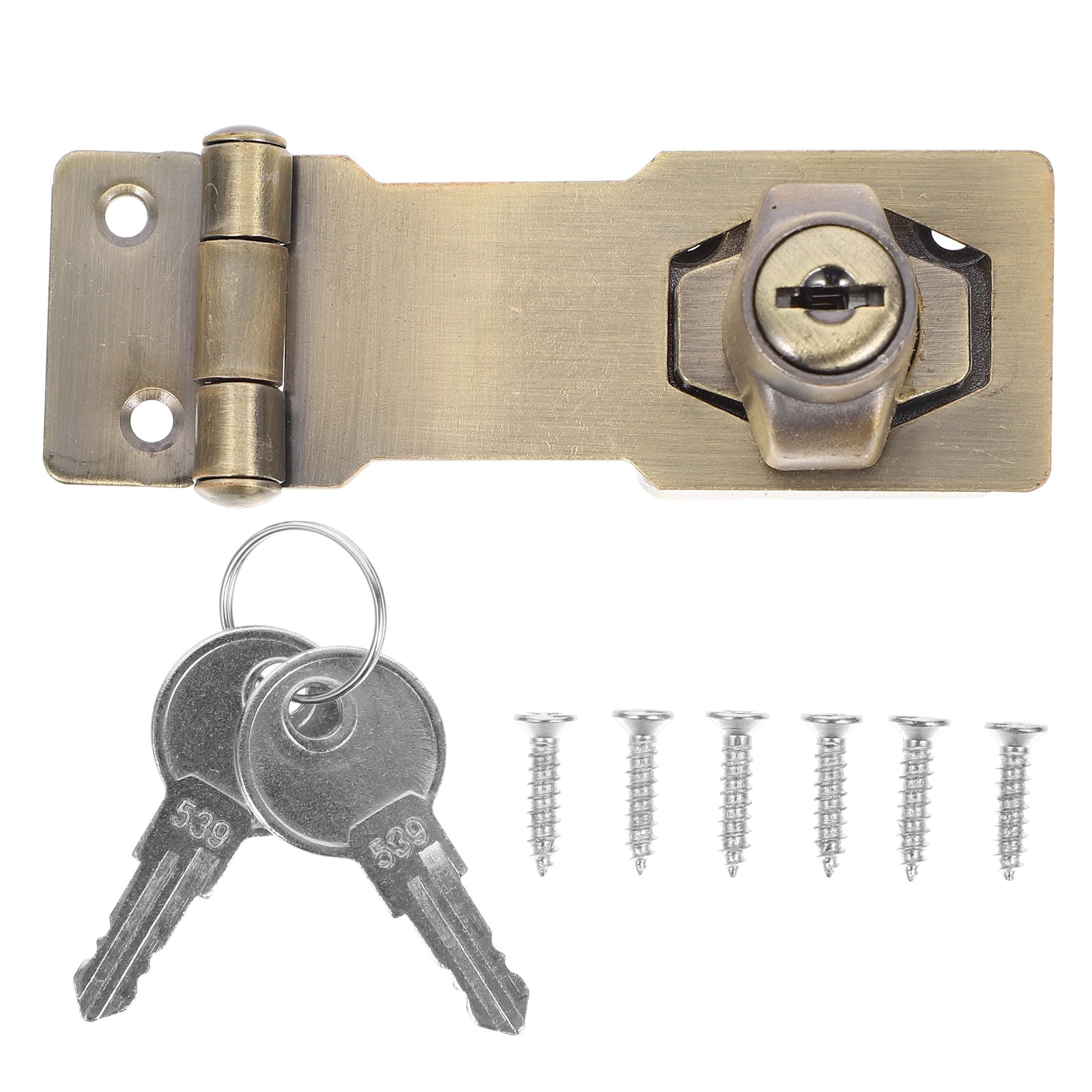 Lockable Deadbolt Hasp Anti-theft Keyed Deadbolt Hasp Lock for Cabinet ...