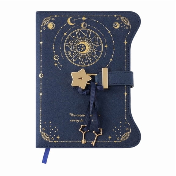 Lockable Diary Notebook with Key Hardcover PU Journal 360 Pages for Writing