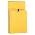 thumbnail image 1 of Lockable Mailbox Hanging Comment Deposit Drop Box Key Envelopes Newspapers Magazines Secure Postbox room and home Decor - Yellow, 1 of 6