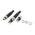 thumbnail image 1 of Lockable Male 5.5mm x 2.1mm DC Power Jack Socket Female Panel Connector 2pcs, 1 of 2
